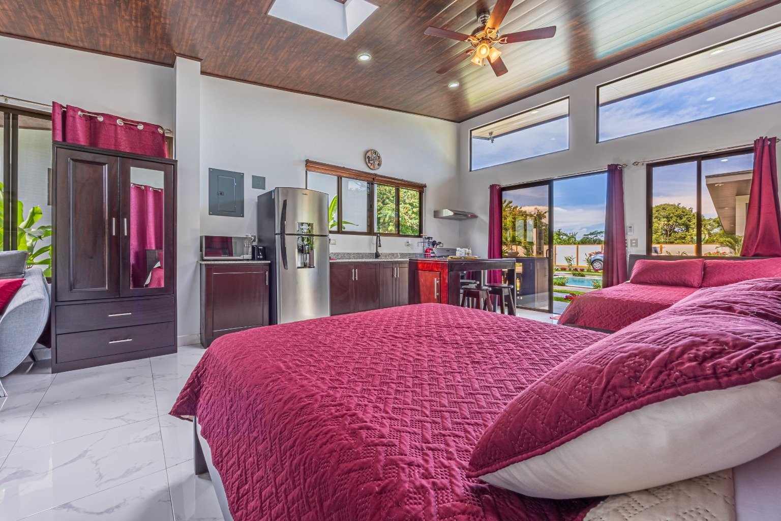 Incredible turnkey investment opportunity, 3 Rental villas, and a 2 Bedroom Home with a large pool.