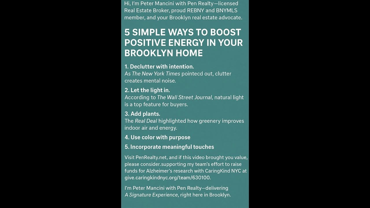  Boost Your Brooklyn Home's Vibe With These Positive Energy Tips
