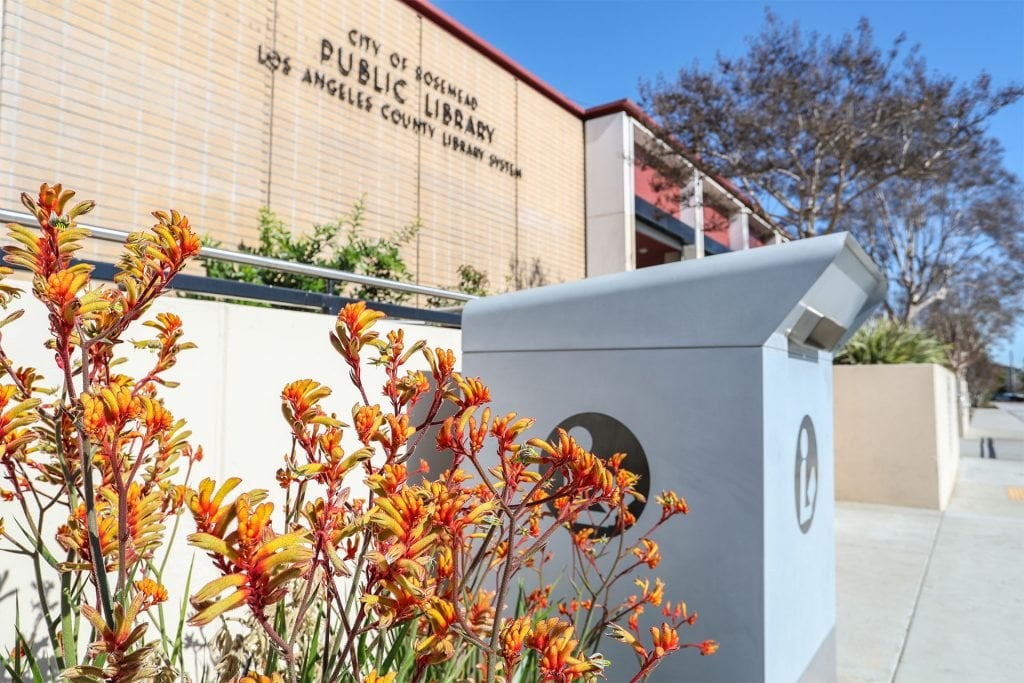 Rosemead Library exterior on Valley Boulevard