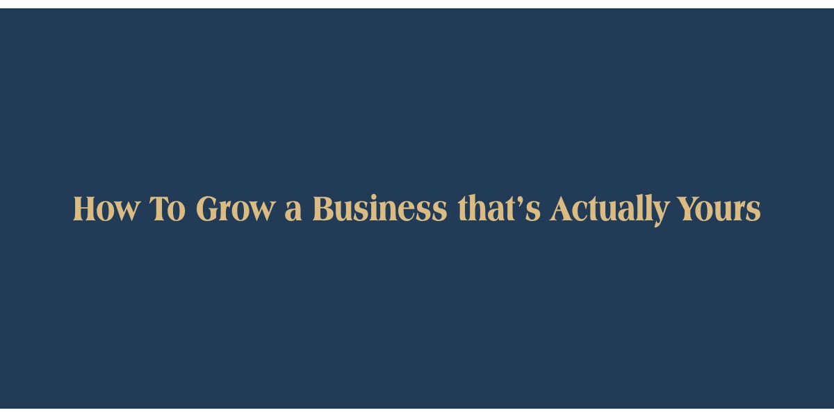 Are You  Building Your Business - Or Just Renting Someone Else's?