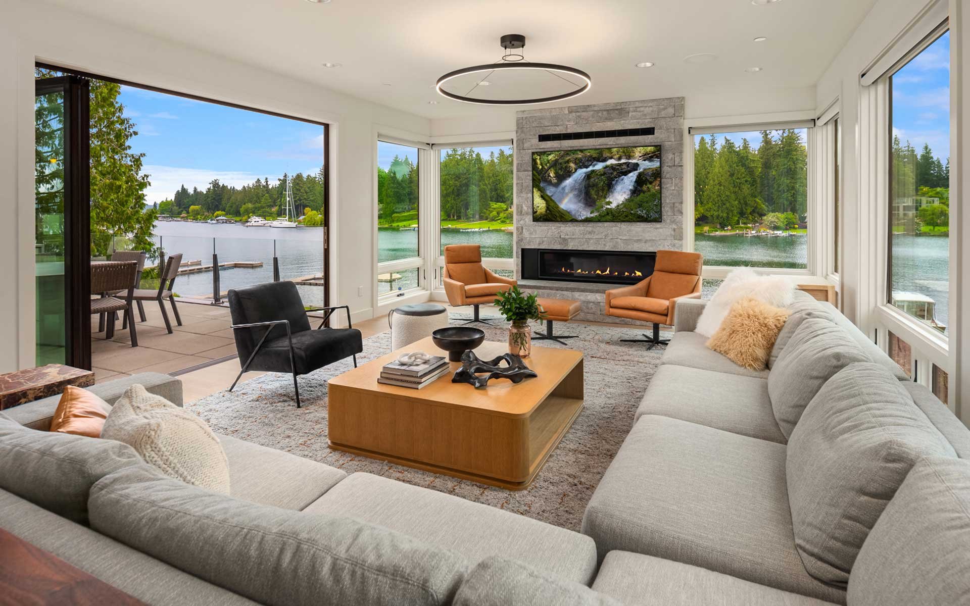 Gated Medina Waterfront Estate by Saad Custom Homes