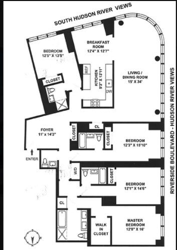 50 Riverside Boulevard, #11L