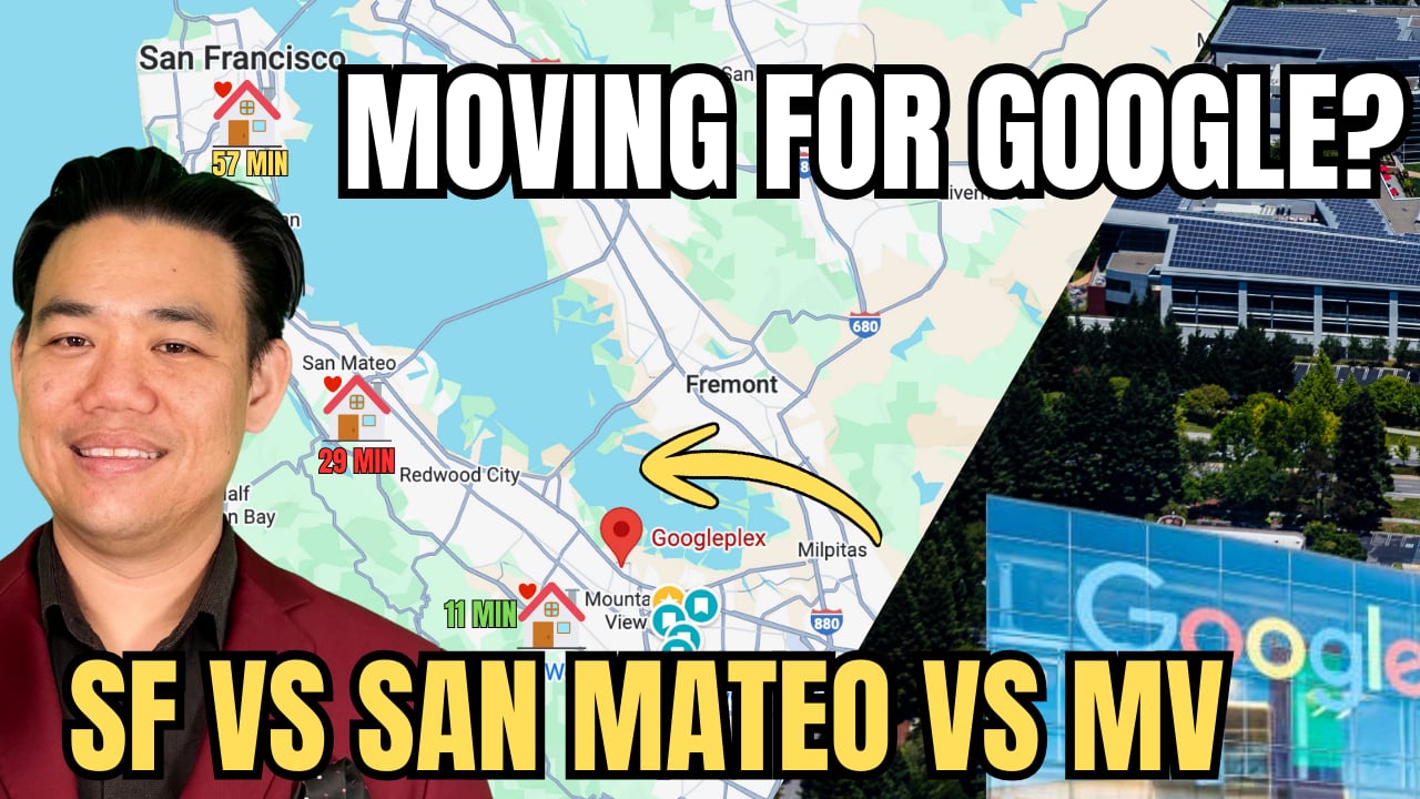 Working at Google? Where to Live: San Francisco vs San Mateo vs Mountain View