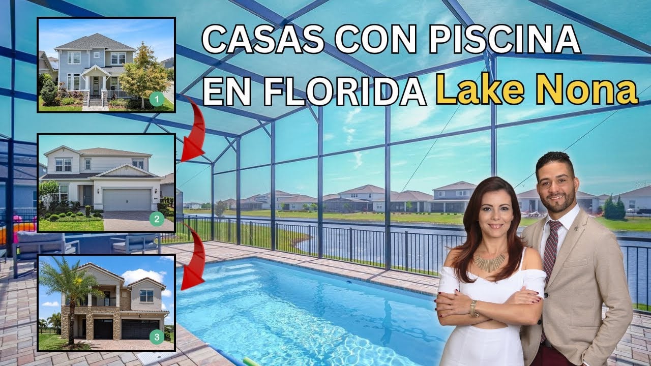 Visitando 3 Casas con Piscina en Florida, Casas para la venta en Lake Nona. ¿Que opinas de ellas?
