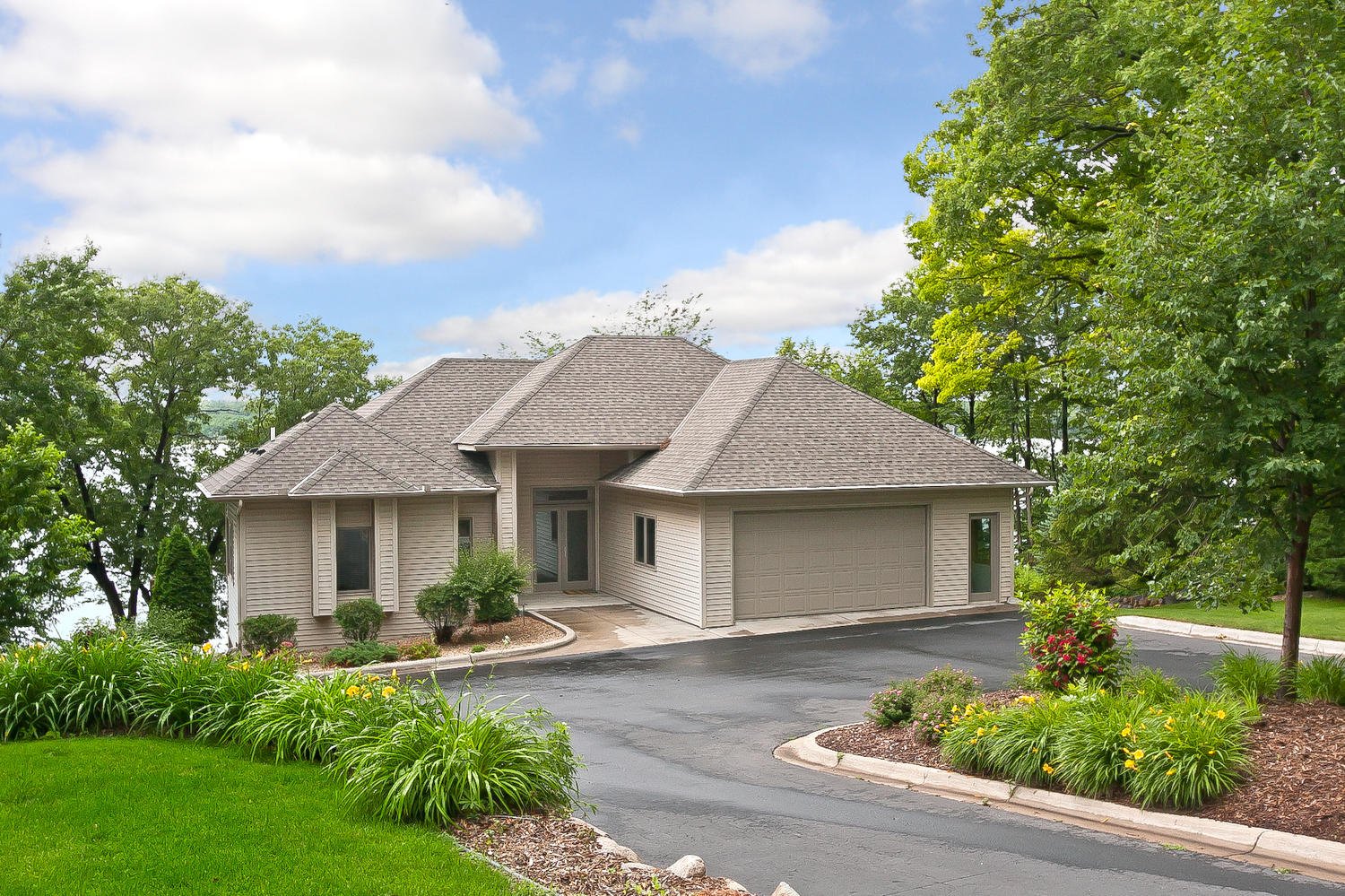 Modern Architectural Home with Prime Waterfront on Eagle Lake