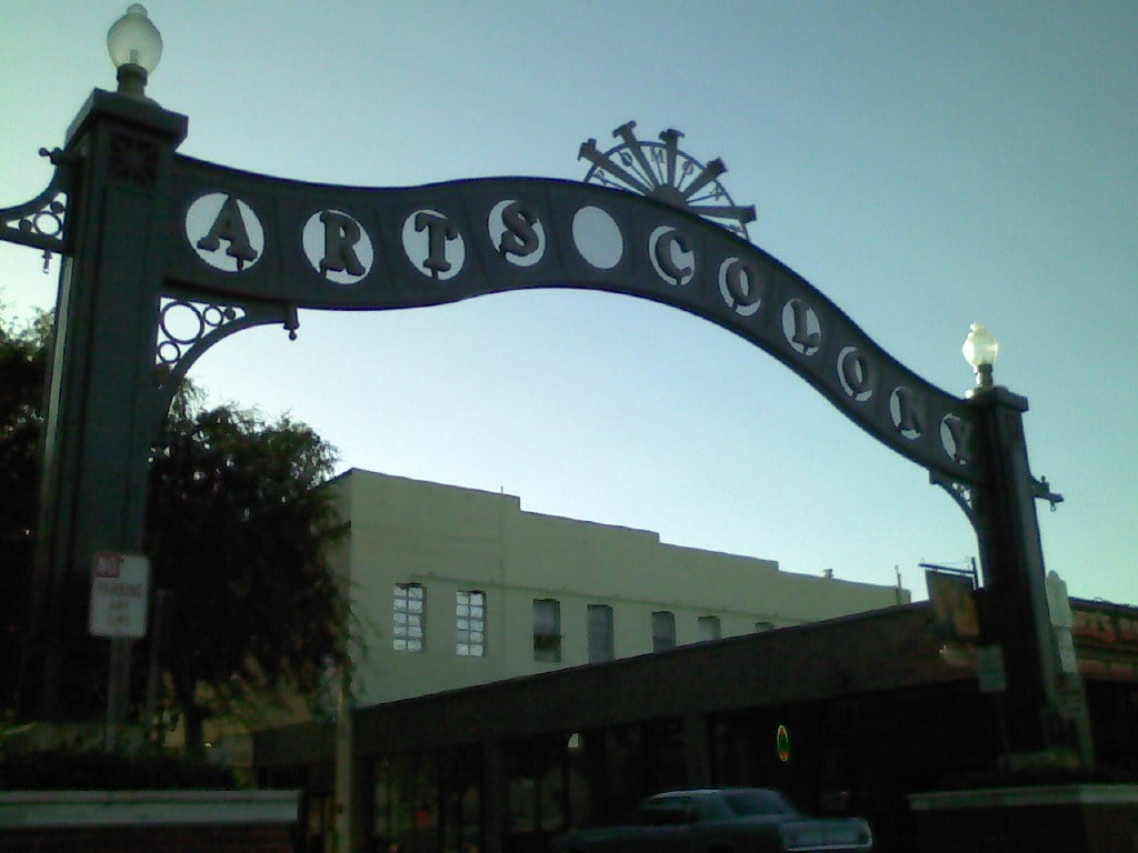Arts Colony gateway in Downtown Pomona
