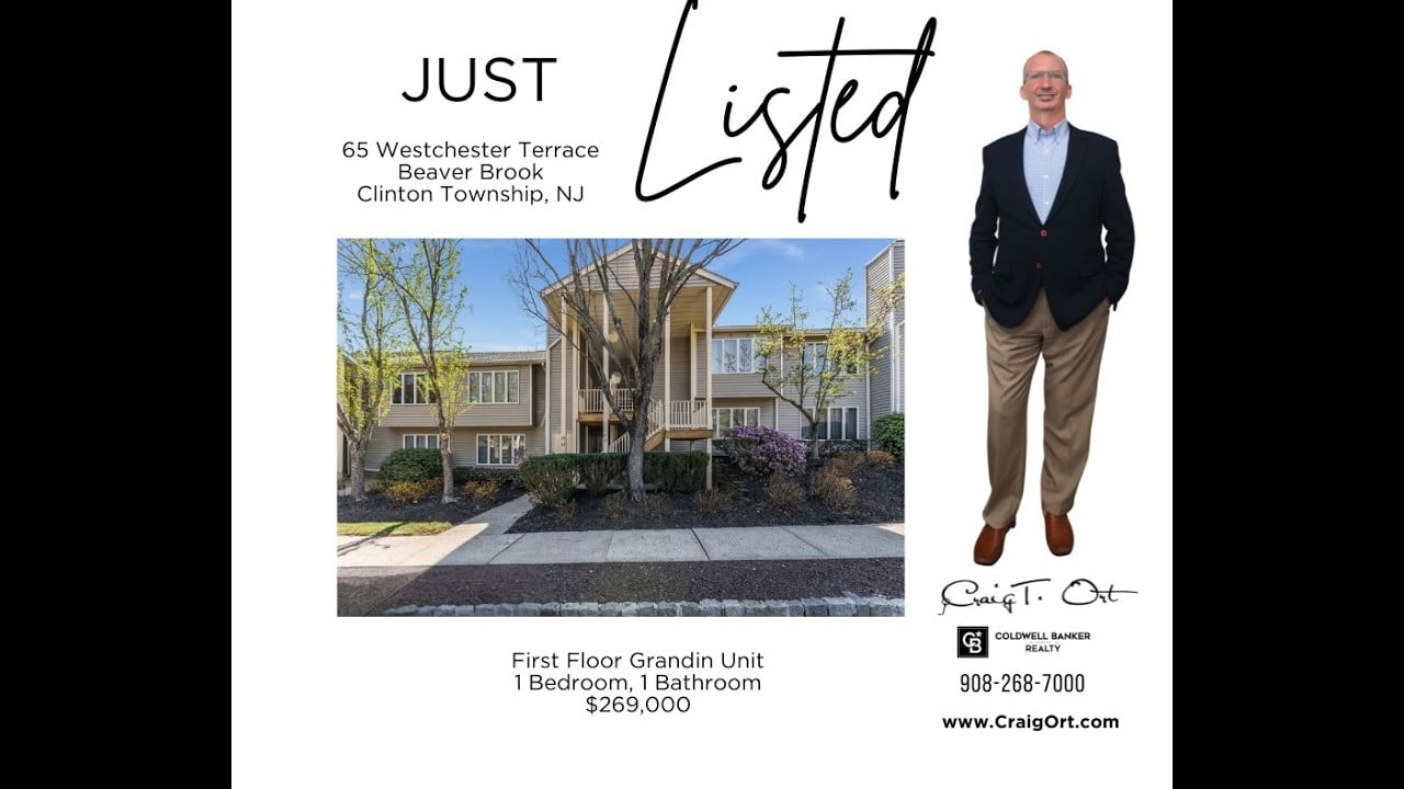 Just listed 65 Westchester Terrace, Clinton Township, NJ