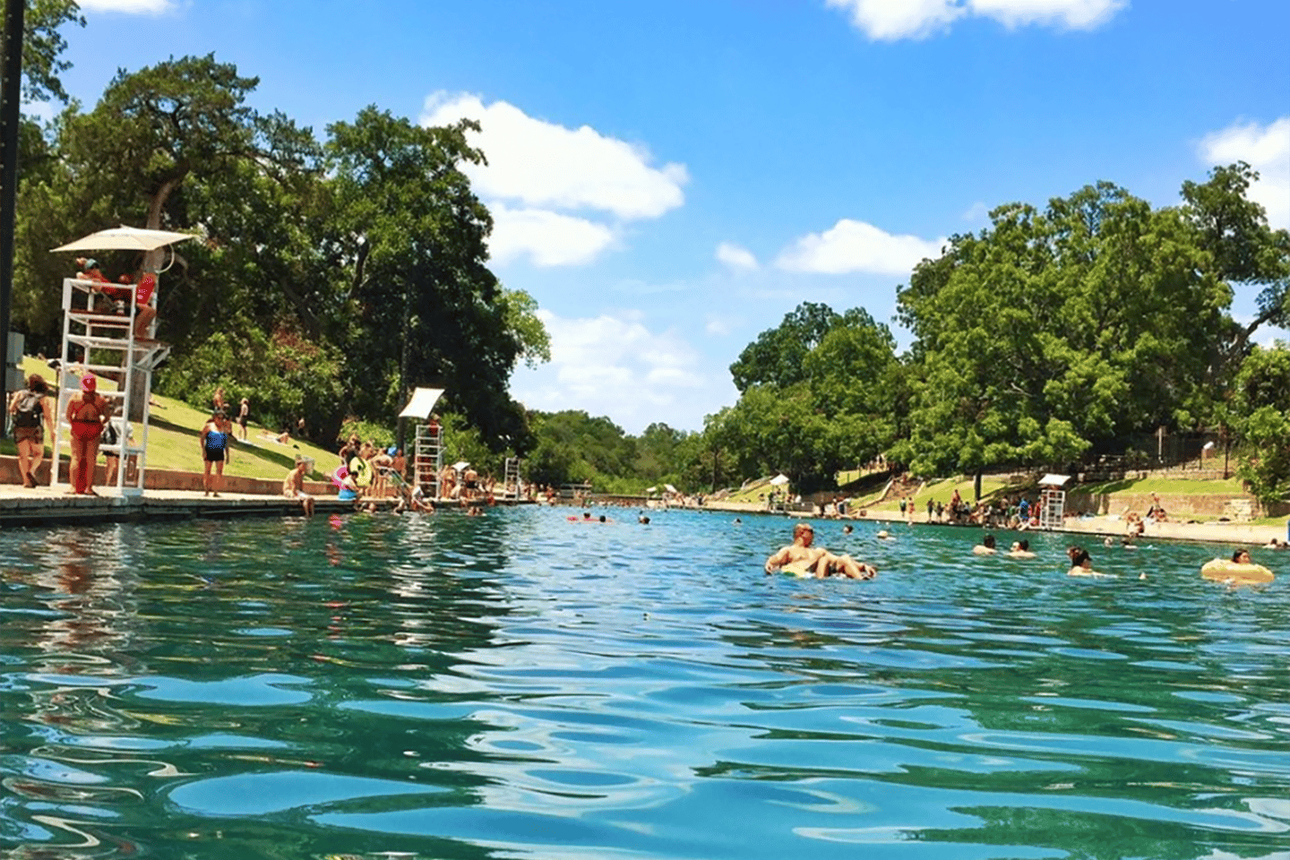 Guest houses with green lawn