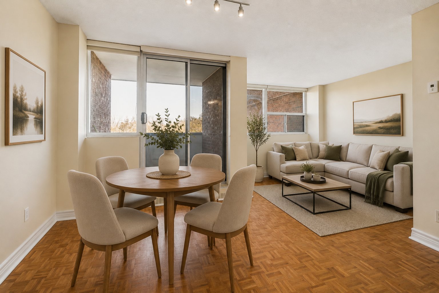 Bright and spacious studio apartment in great location