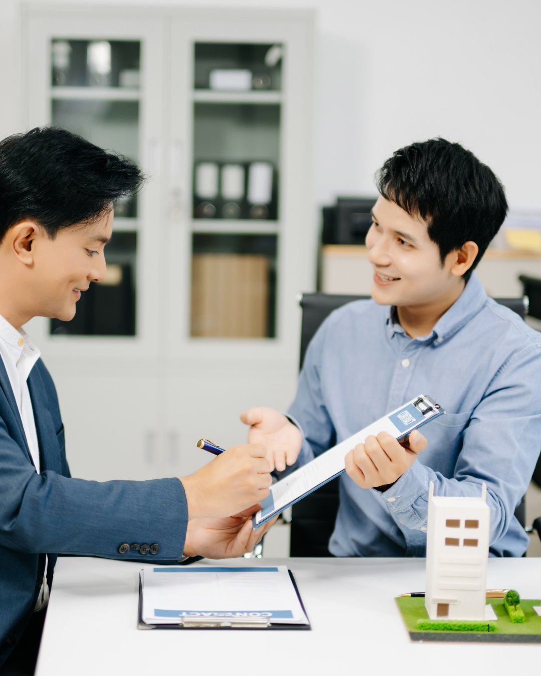 agent explaining new buyer representation rules to a client in Columbia County.