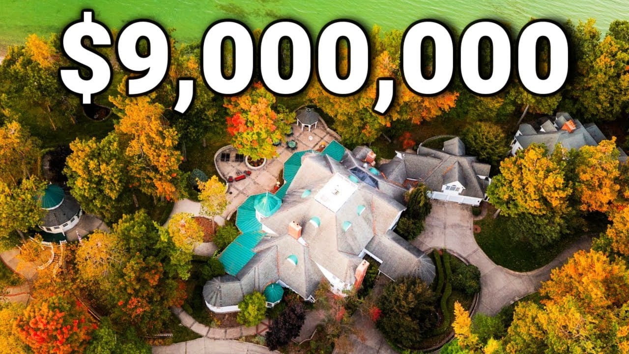 Inside a MASSIVE Lakefront Mega Mansion in Northern Michigan