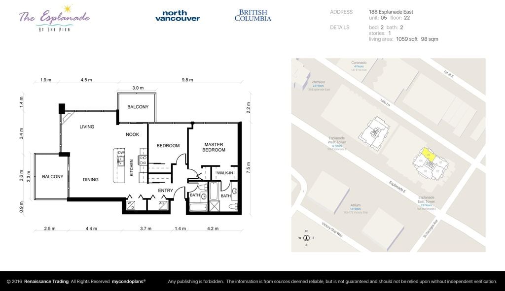 188 E Esplanade, #2205