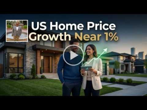 US Home Price Growth Near 1%