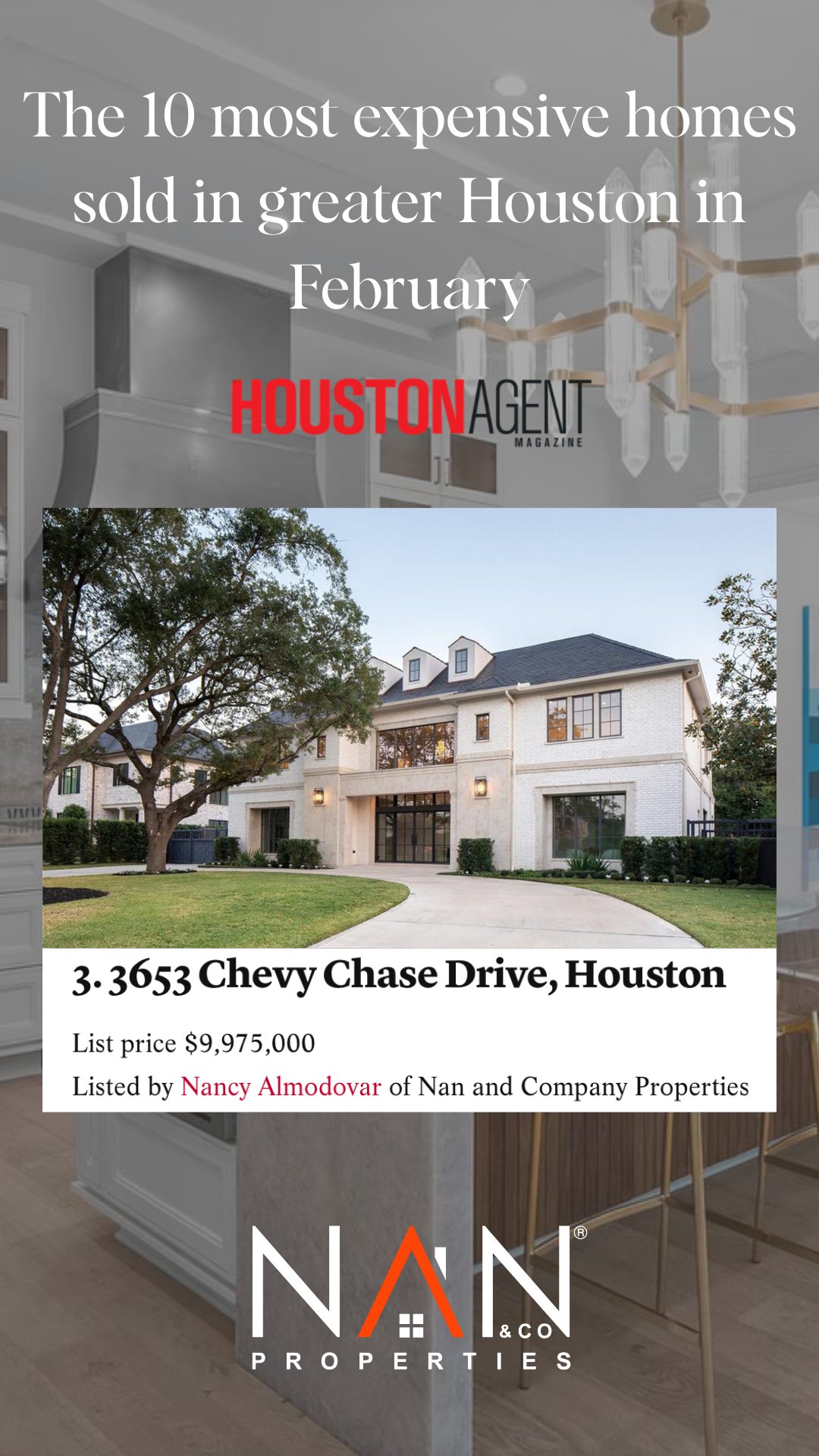 The 10 most expensive homes sold in greater Houston in February