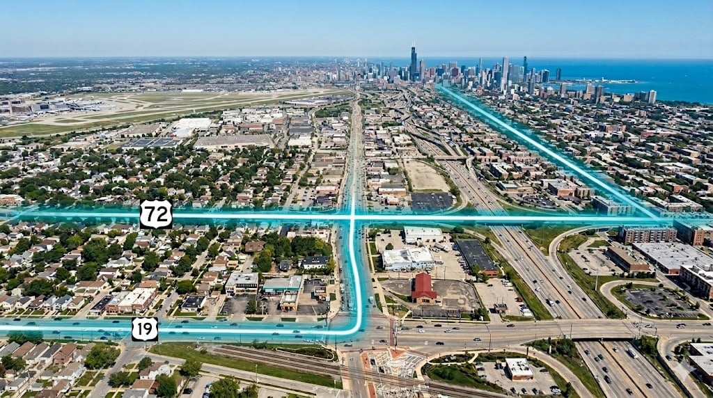 Commuting From Elk Grove Village to Chicago: Surface Road Alternatives