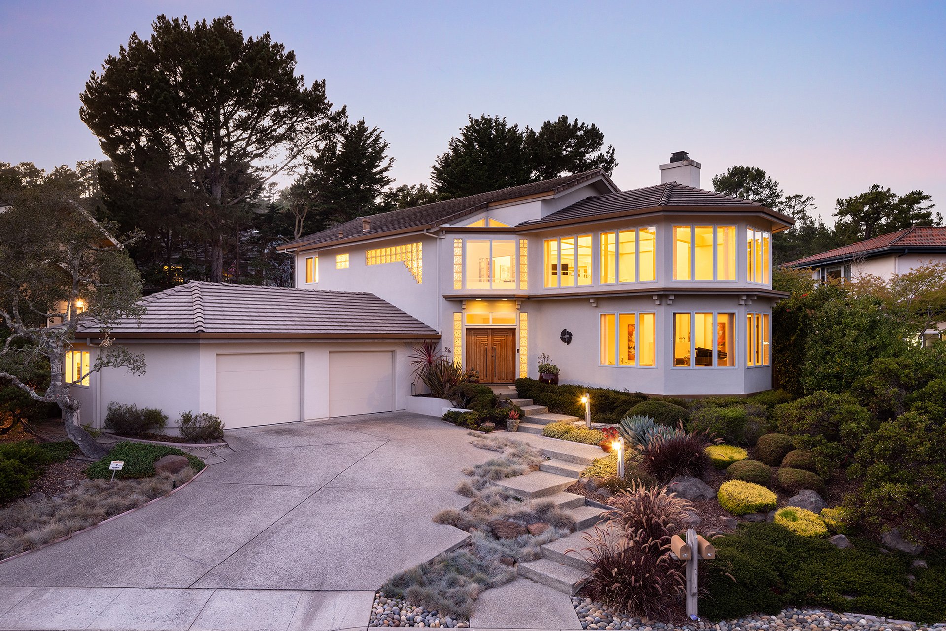 Sunlit Skyline Forest Home