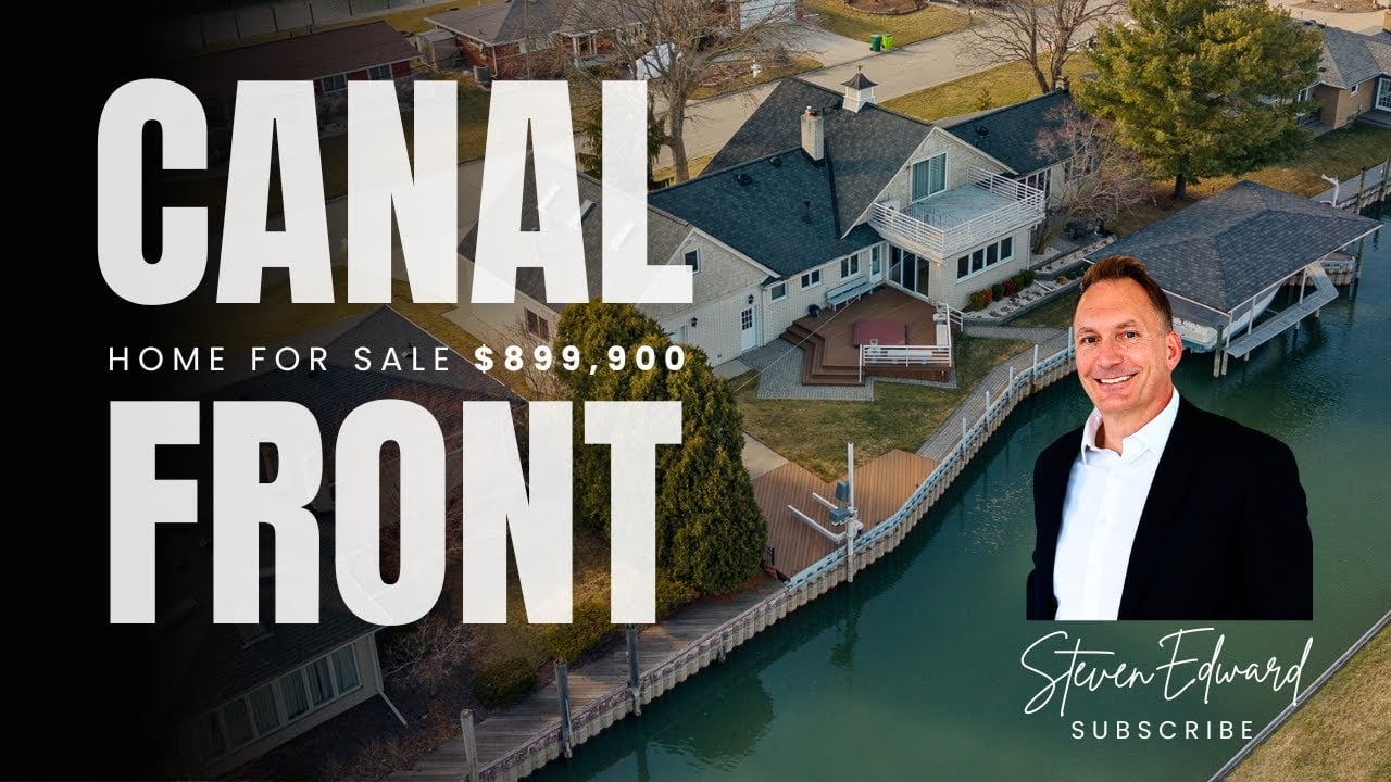 38008 Seaway Ct. Harrison Twp. Michigan | Canal Front Home For Sale