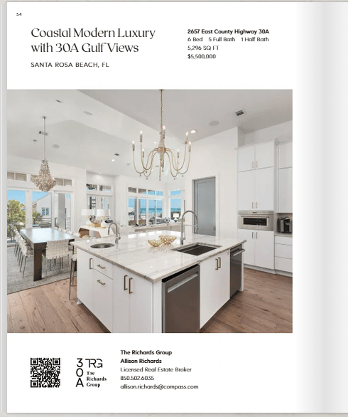 TRG Featured in Compass Curated: 2657 E County Hwy 30A