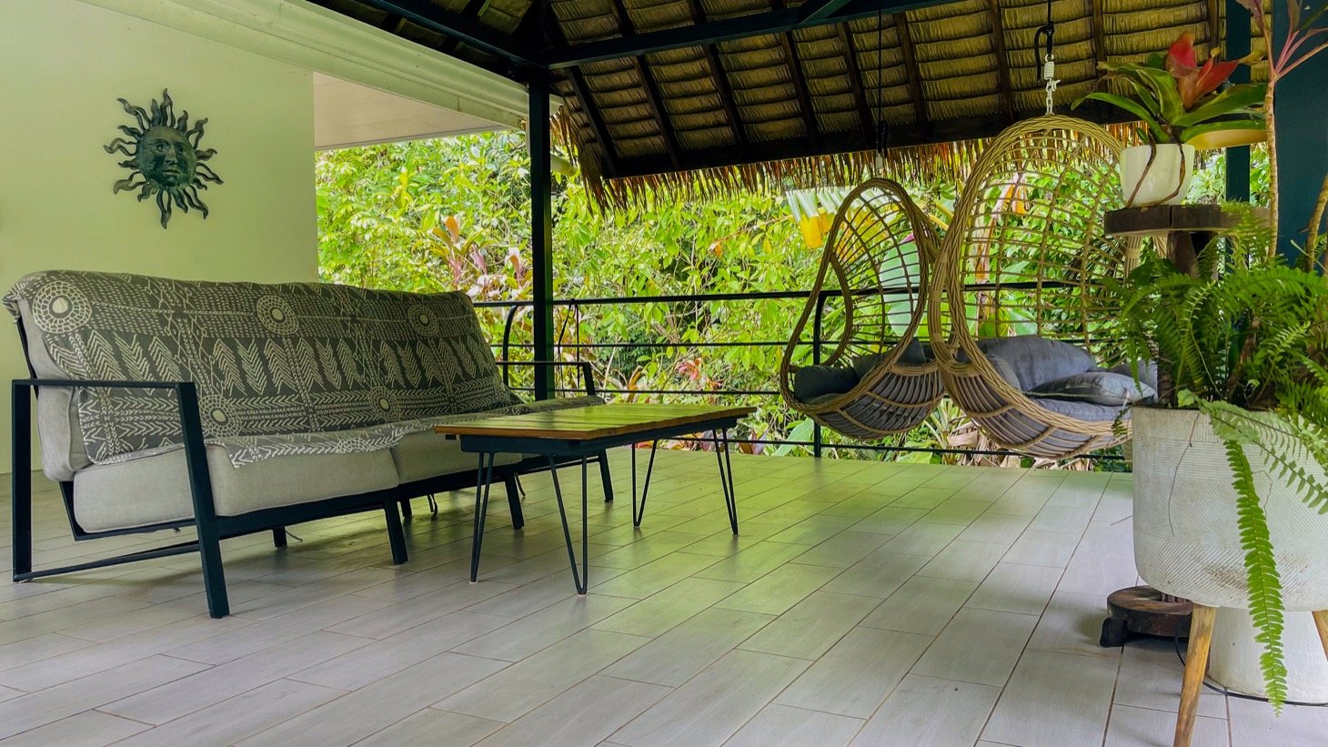 Modern House For Sale With Jungle View, Peaceful Stream, and Rental Cabins
