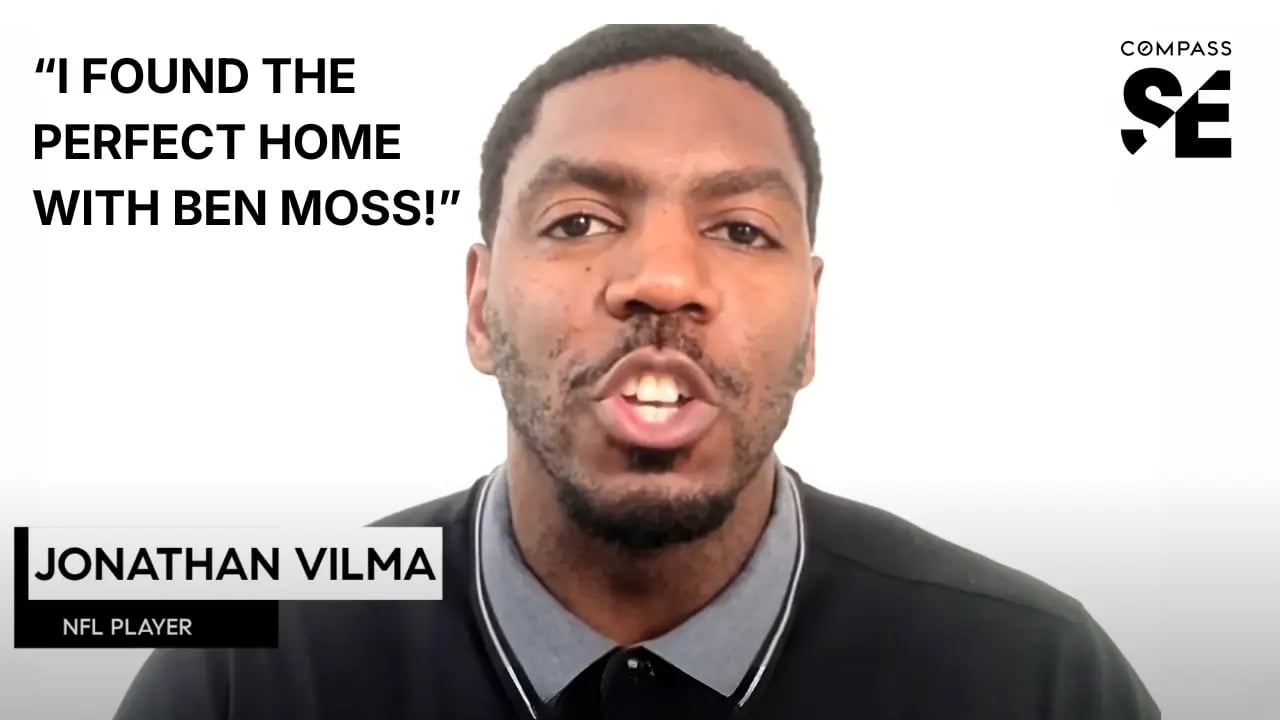 Retired NFL Star Jonathan Vilma Shares Heartfelt Testimonial: Finding the Perfect Home with Ben Moss
