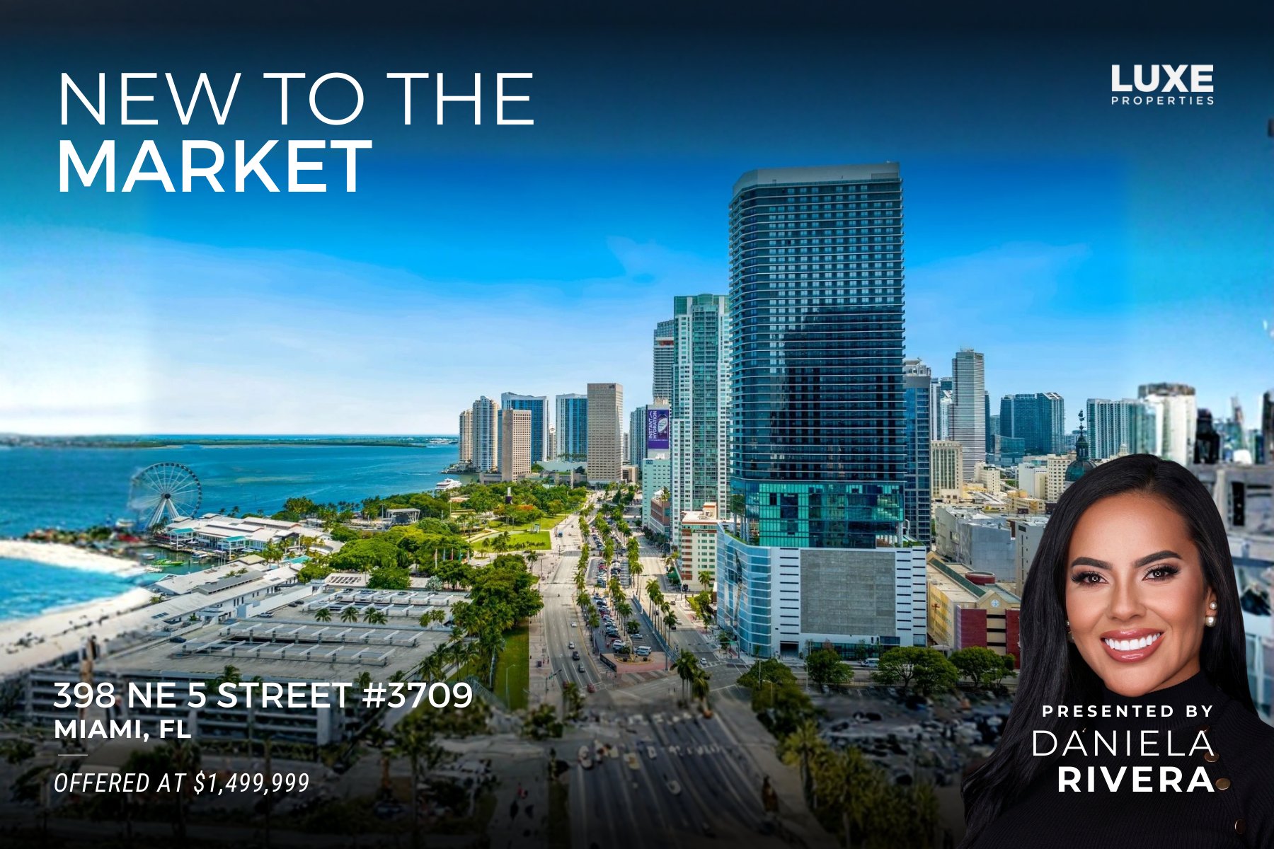 New To The Market: 398 NE 5th Street #3709, Miami, FL | Miami Condo at The Elser For Sale