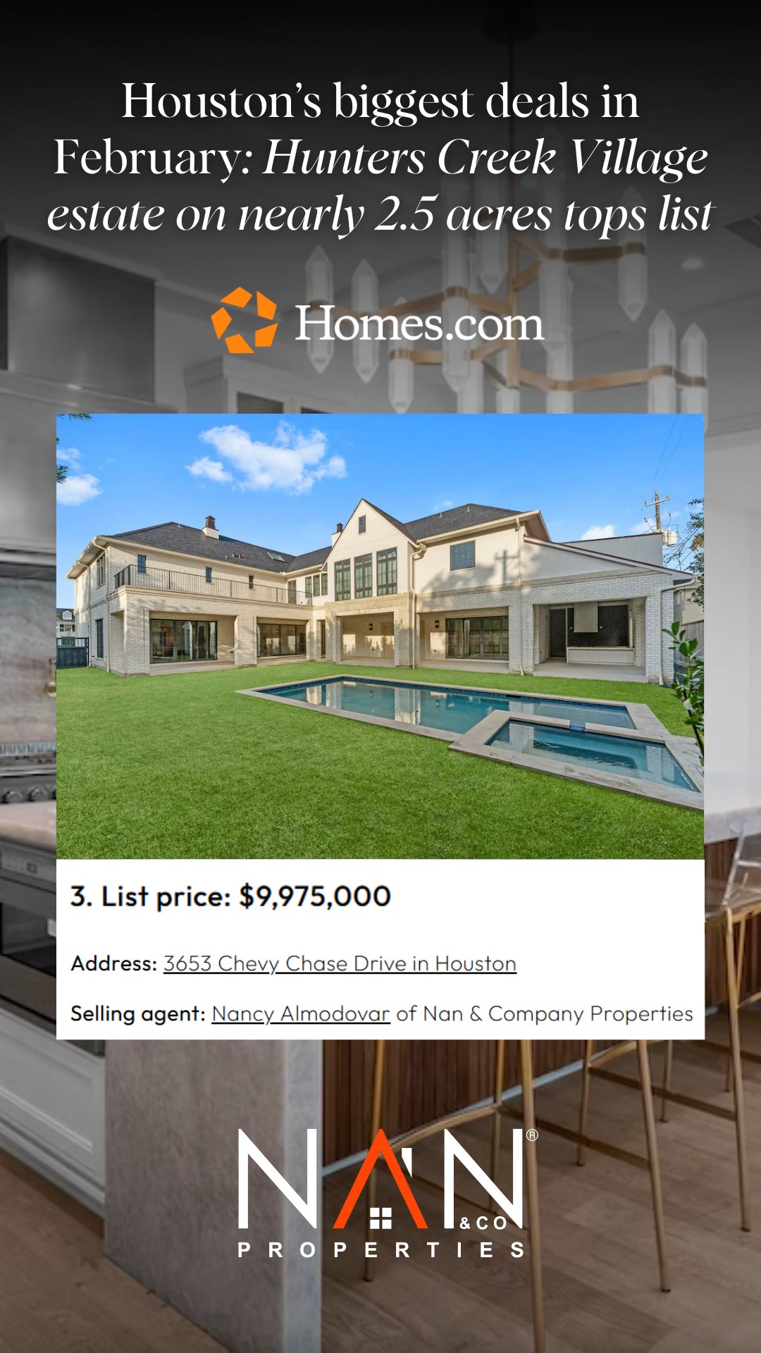 Houston’s biggest deals in February: Hunters Creek Village estate on nearly 2.5 acres tops list