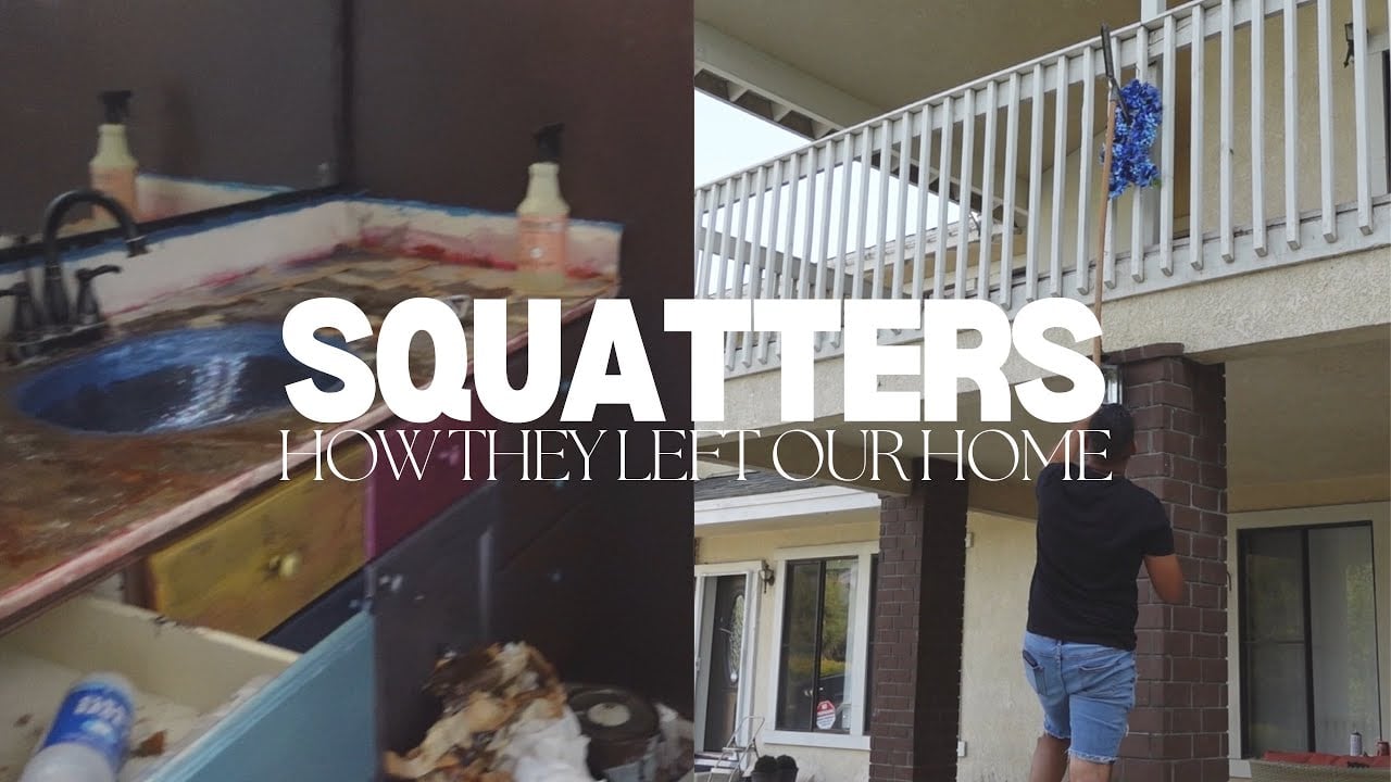 How the SQUATTERS left the inside of our NEW HOME