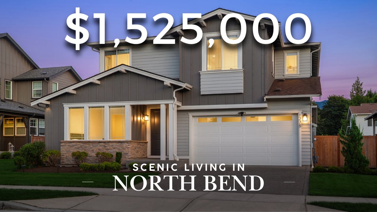 Check Out This Dream Home with Mt Si & Rattlesnake Ridge Views in North Bend, WA | Luxury Home Tours