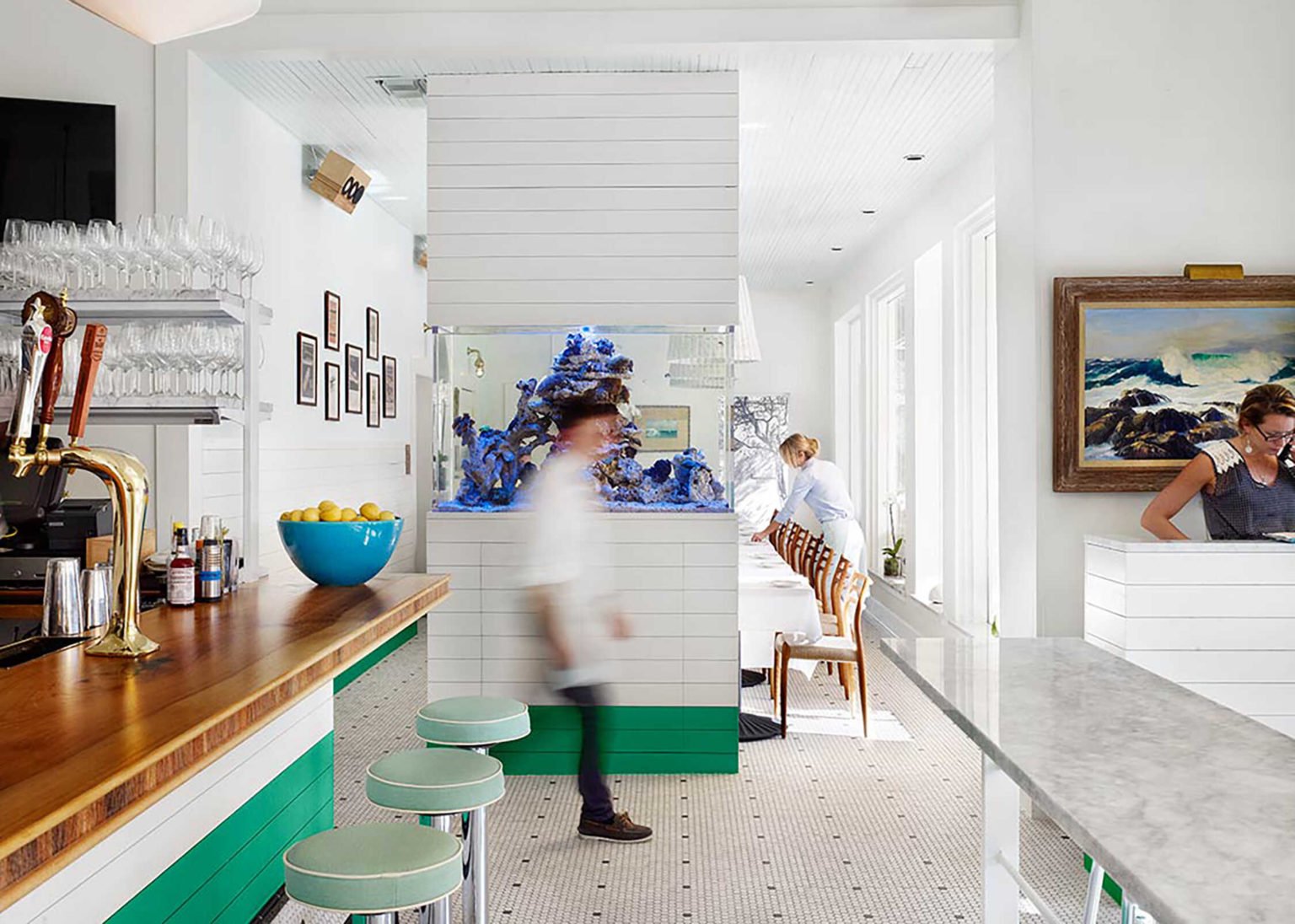 Guest houses with green lawn