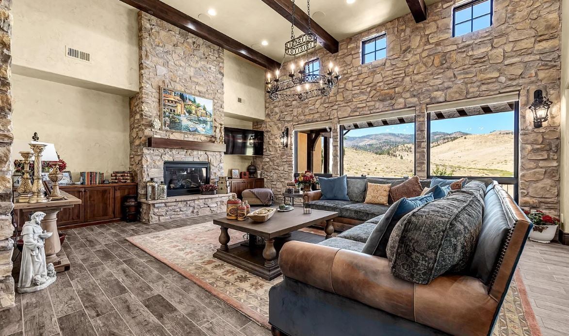 Thoughtfully designed with luxury spaces, including a courtyard, the primary bedroom, kitchen and great room on the main level, this home features plastered walls with unique faux painting. It combines villa elegance, timeless style, comfort and functionality. 