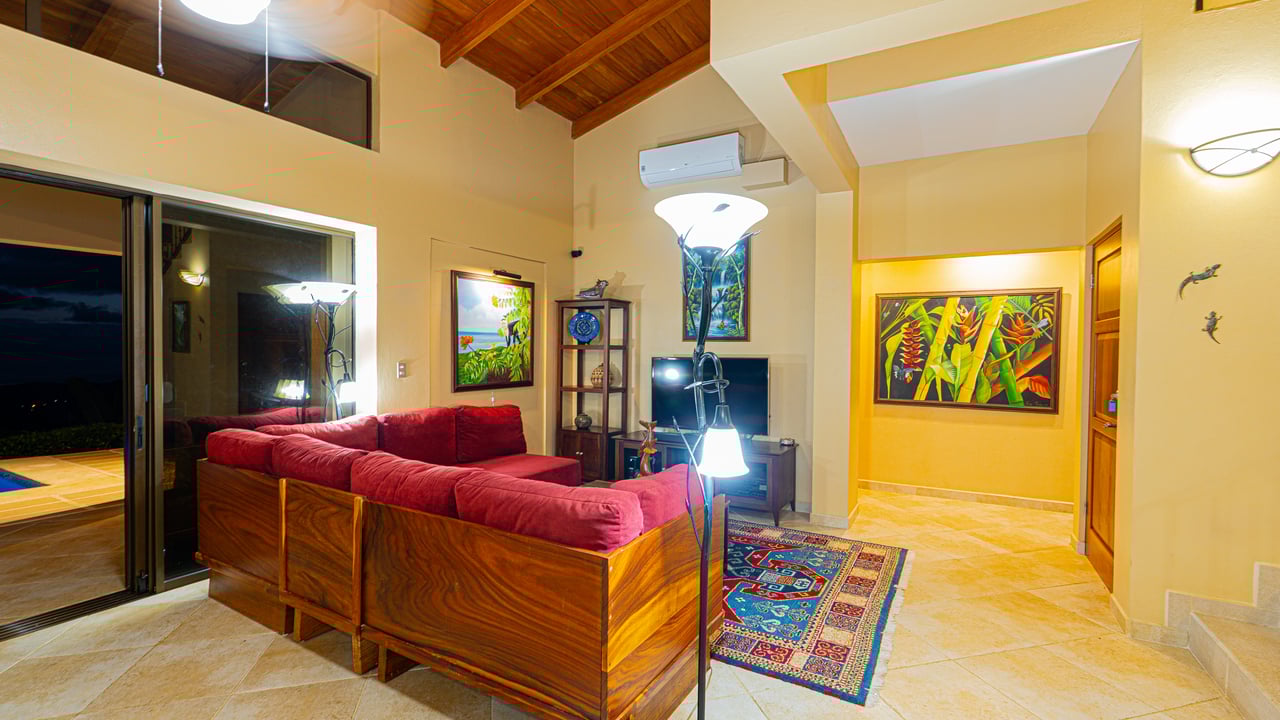 Private Luxury Villa with Whale Tail Ocean View Close to Downtown Uvita