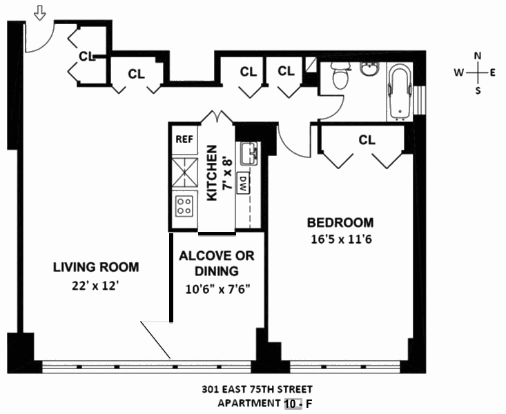 301 EAST 75 STREET #10F