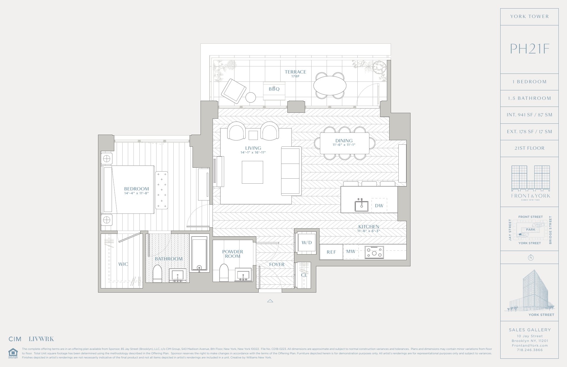 115 York St #PH21F