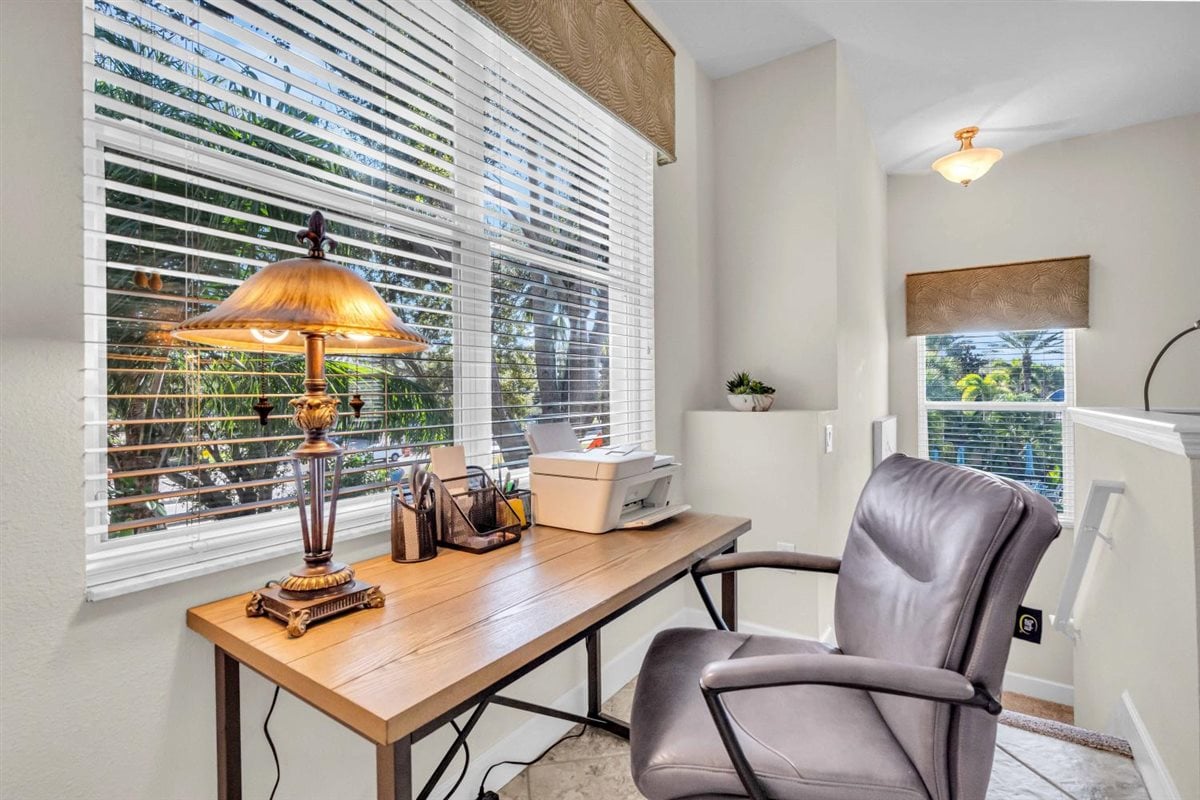 Desk space with a view while you have your zoom meetings