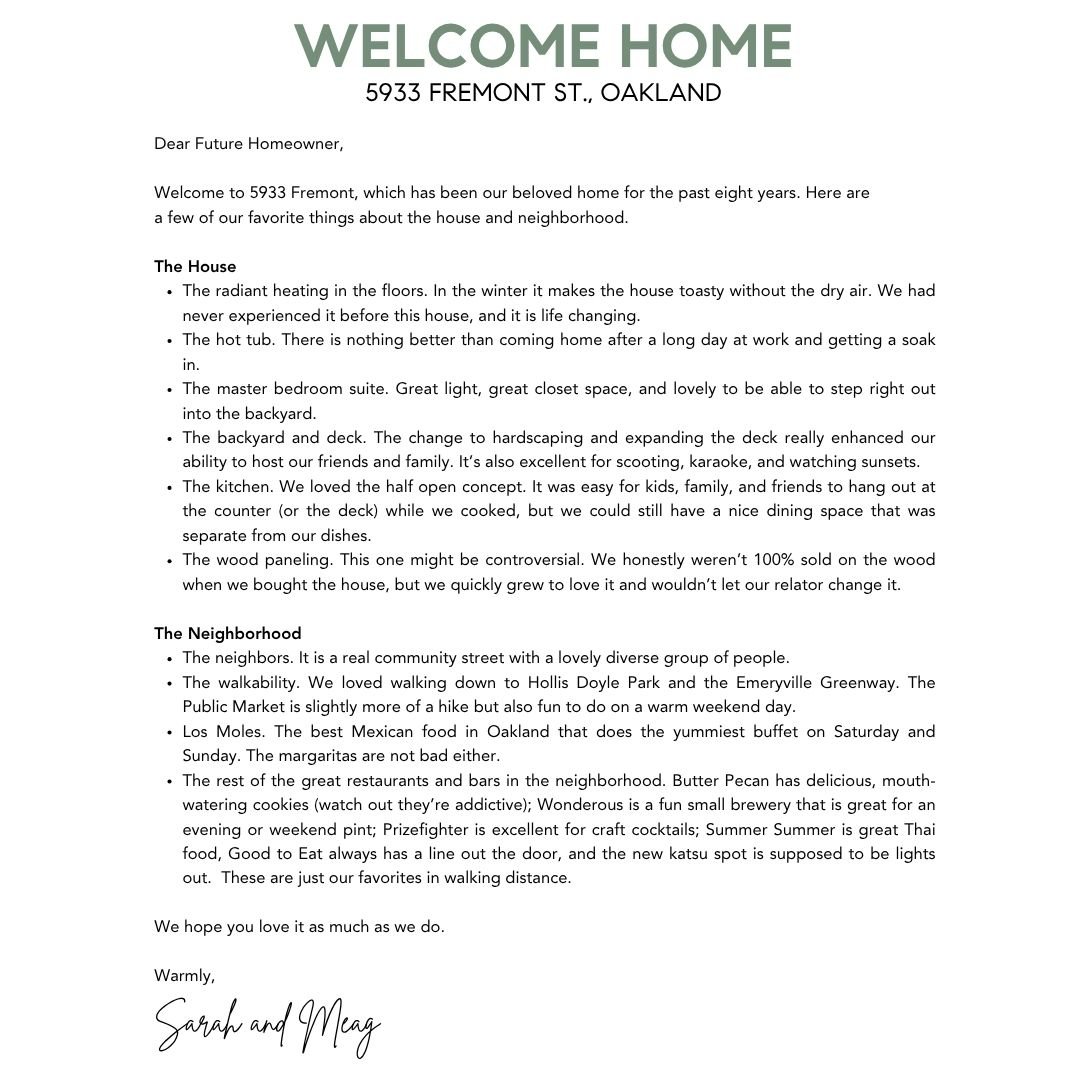 Welcome Home