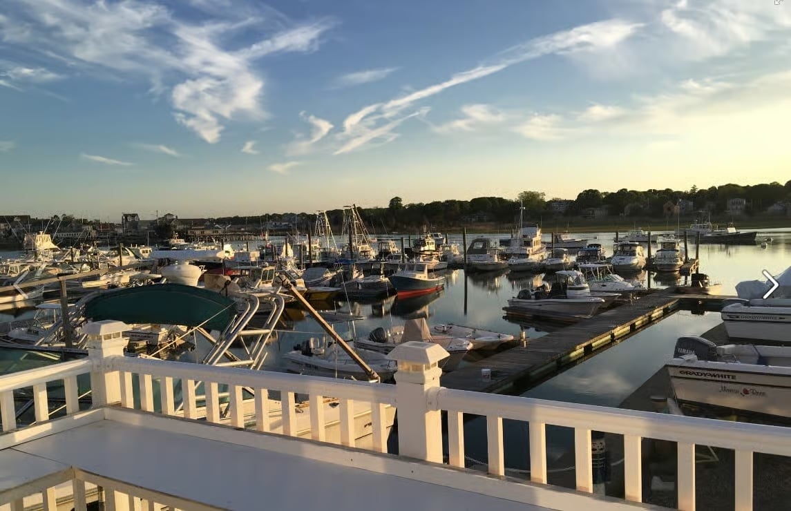 The Point restaurant overlooking the marina