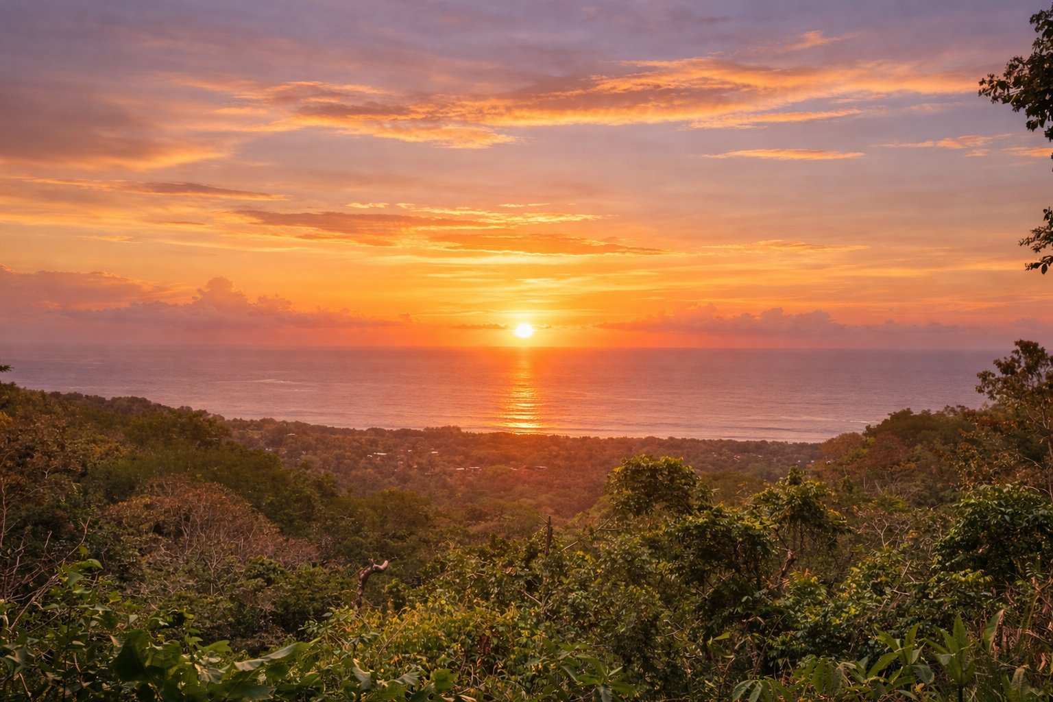 Ocean View Estate Lot with Private Waterfall – Uvita