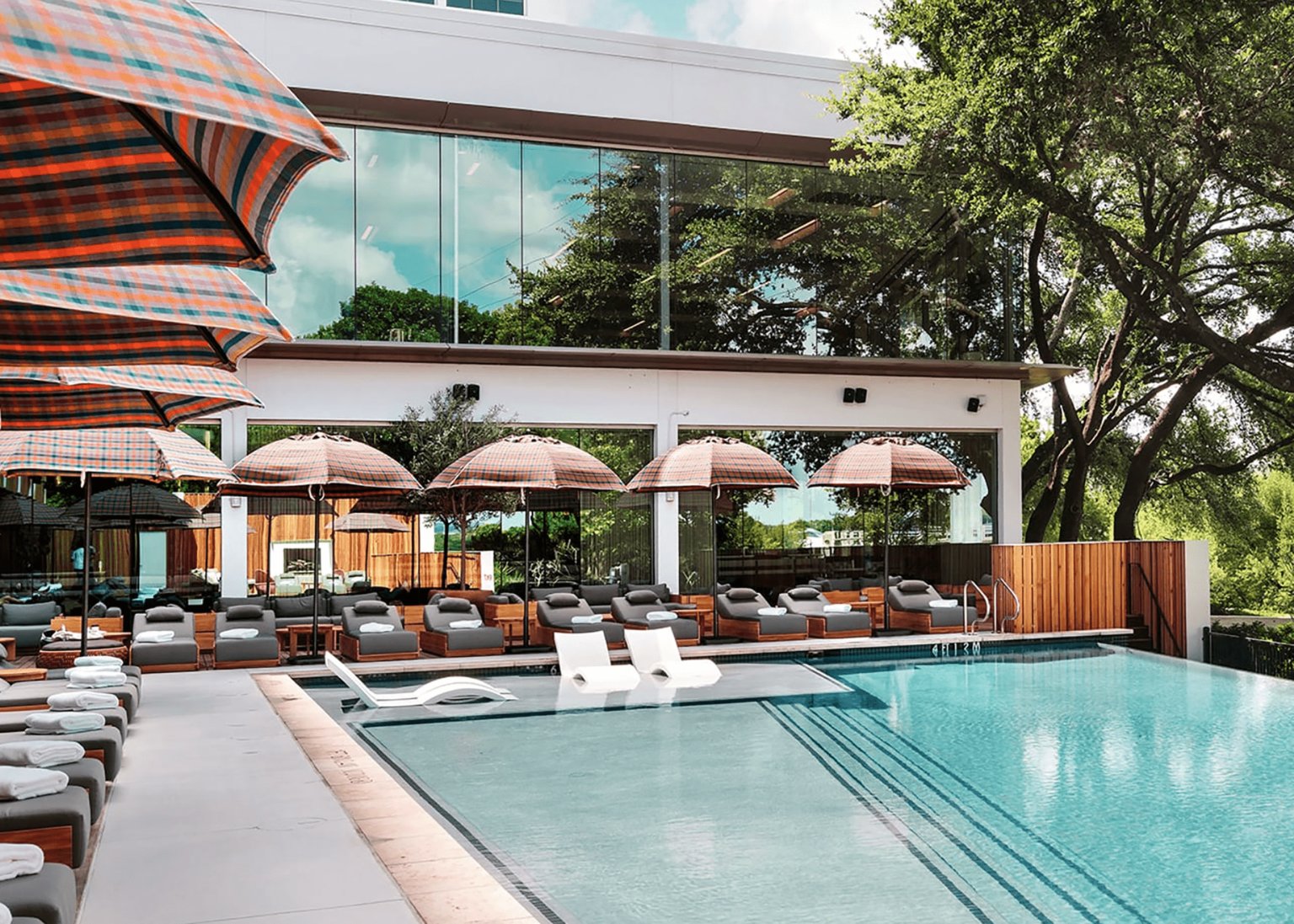 Guest houses with green lawn