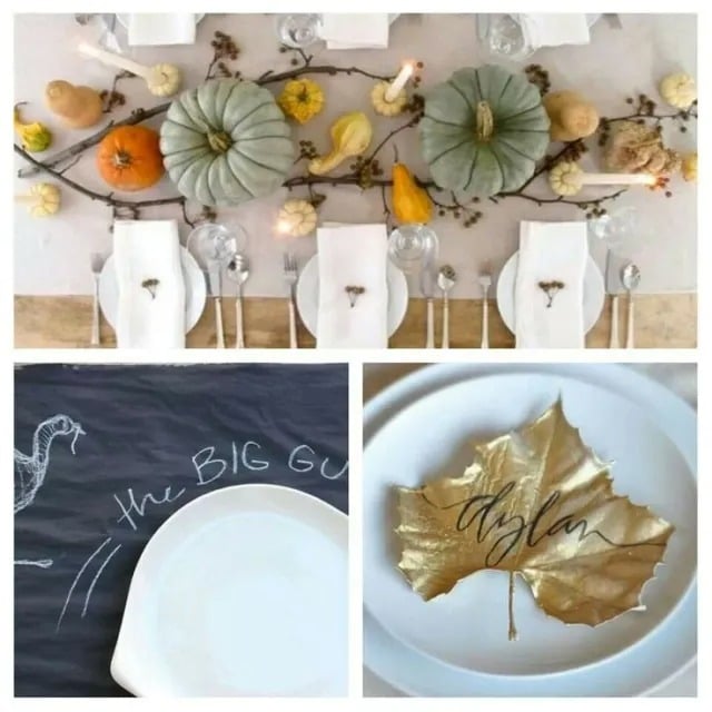 Setting a Thanksgiving Table