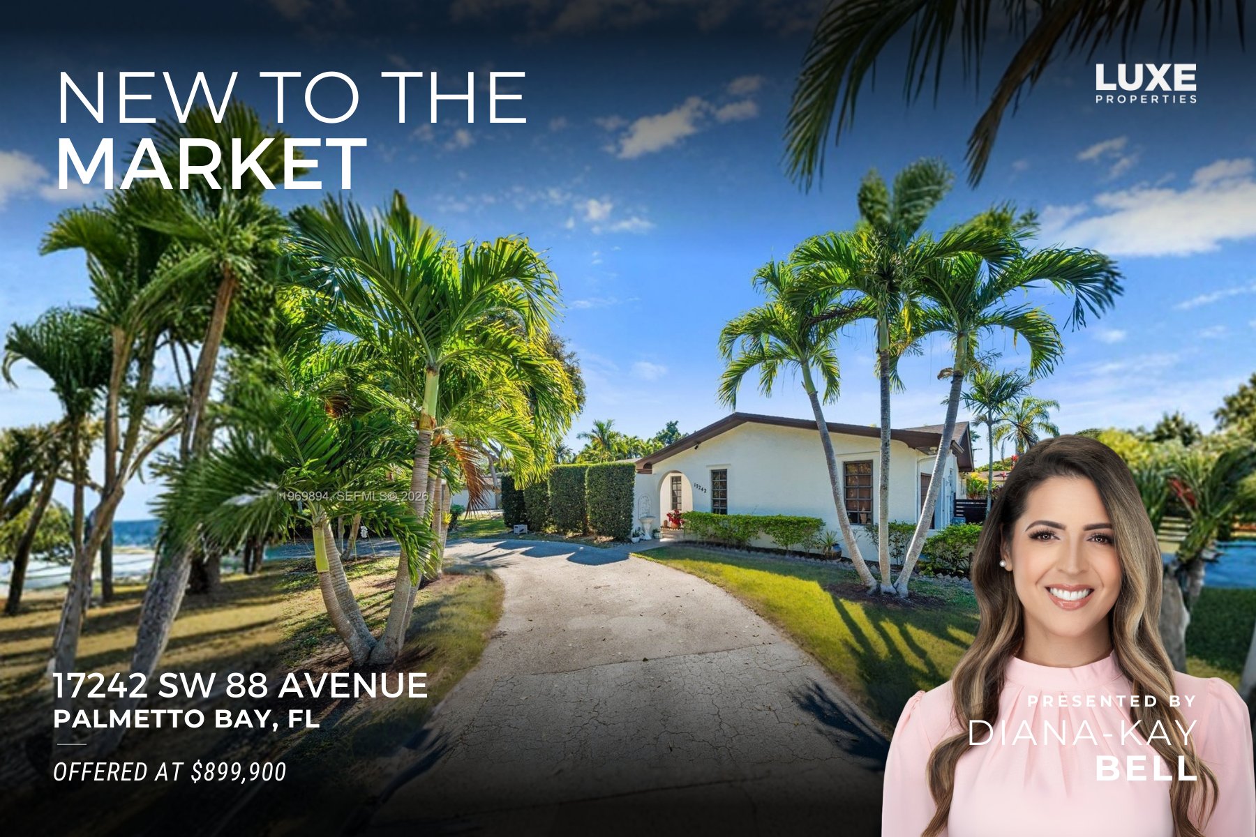New To The Market: 17242 SW 88 Avenue,&nbsp;Palmetto Bay, FL ​| Charming Pool Home For Sale