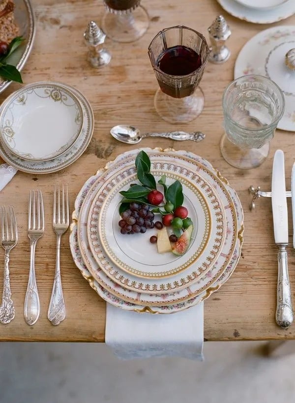 Vintage Holiday Table