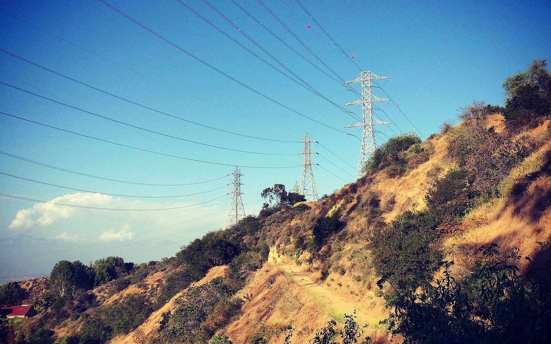 Brea hillside trail and utility corridor photographed by Sergei Gussev