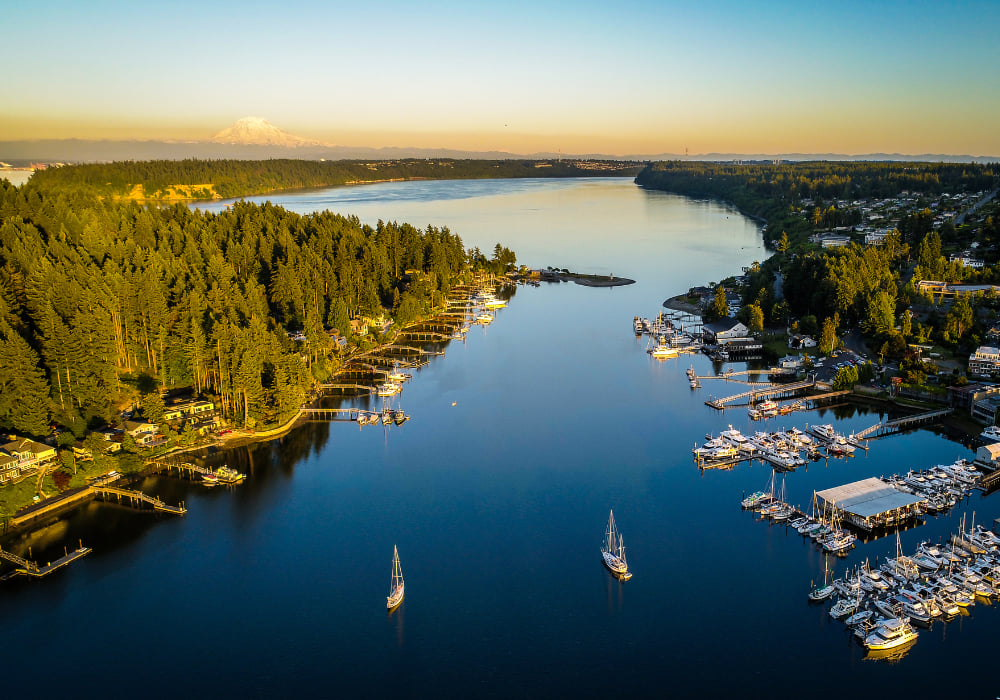 Gig harbor Aerial shot