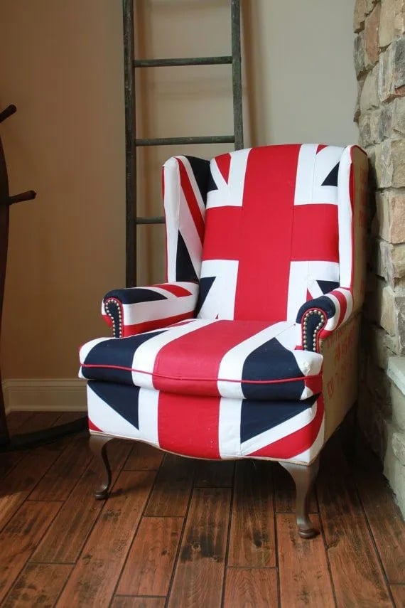 Vintage Wing Chair Redo