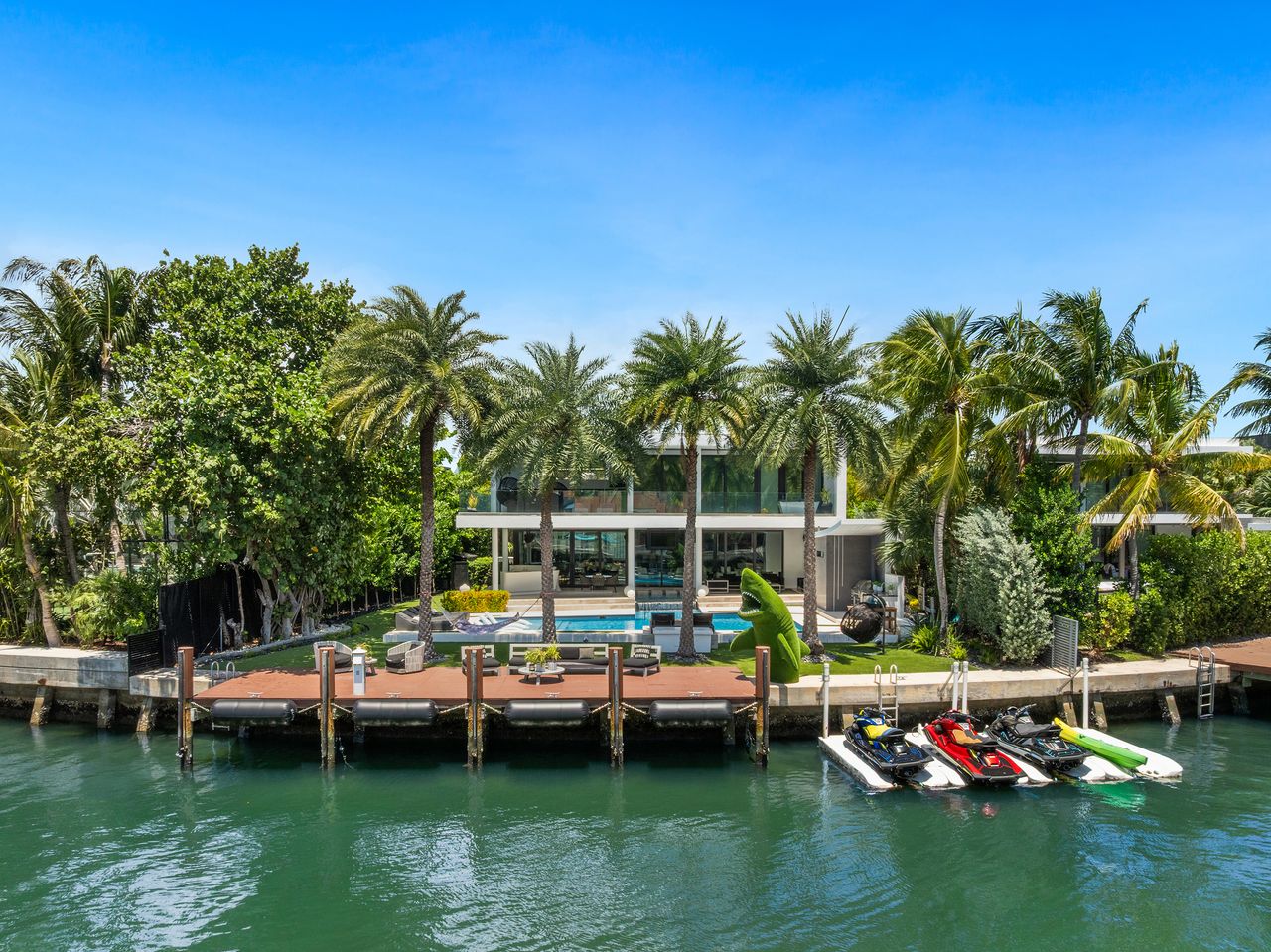 Striking Modern Tri-Level Waterfront Estate
