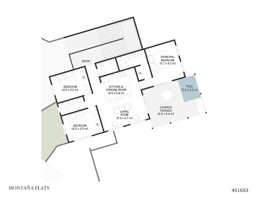 401633 Montaña Flats | Elegant 3-Bedroom Flat in Montaña – Modern Living near La Rambla