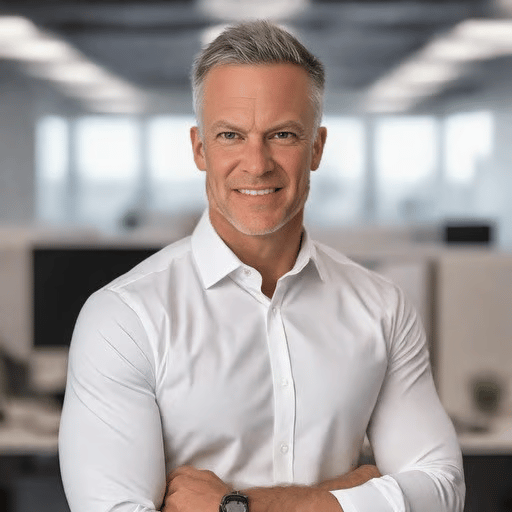Chad Prince in a white shirt, smiling with his arms crossed.
