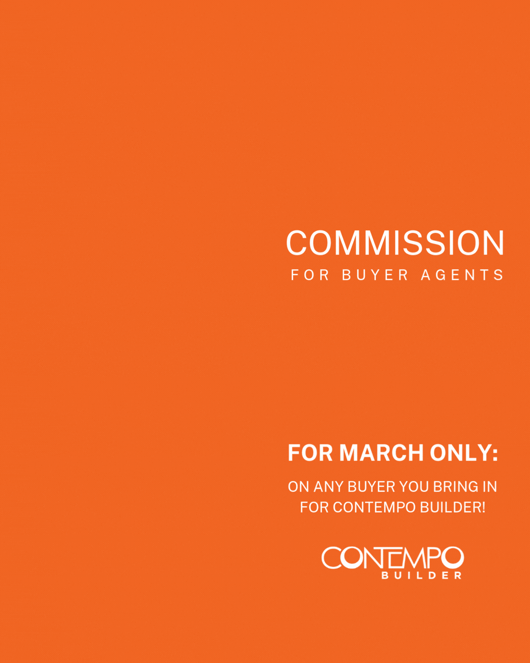 5% Commission for Buyer Agents