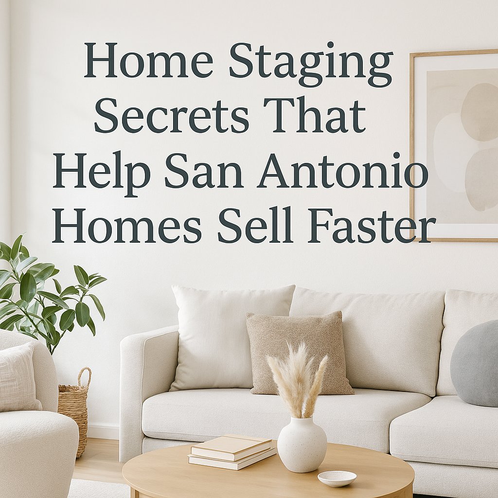 🛋️ Home Staging Secrets That Help San Antonio Homes Sell Faster