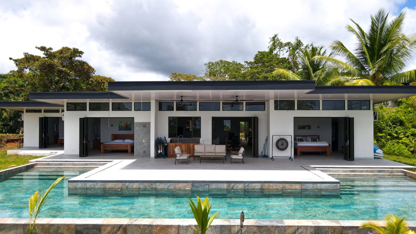 Spectacular Ocean View, Giant Resort Site, New Private Preserve Home perched on the Ojochal Front Ridge
